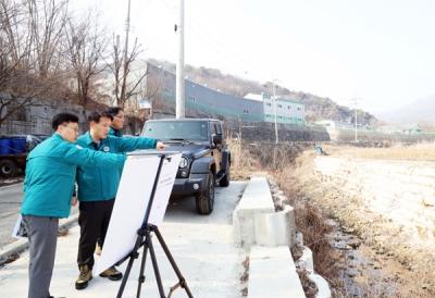 [NSP PHOTO]최병갑 파주시 부시장 해빙기 취약 시설 현장점검 실시