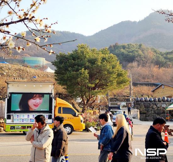 NSP통신-광양매화축제장 이동형관광안내소 (사진 = 광양시청)