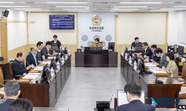 NSP통신-경상북도의회 기획경제위원회는 제353회 임시회 기간인 지난 12일 제1차 회의를 개최해 메타AI과학국, 기획조정실, 경제통상국, 미래전략기획단 소관 조례안 및 동의안 등 총 10개 안건을 심의·의결했다. (사진 = 경상북도의회)