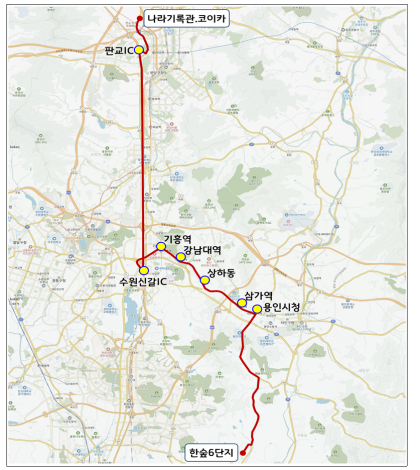 NSP통신-남사아곡지구_판교제2테크노밸리 노선도. (사진 = 김영민 의원실)