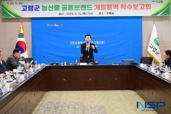 NSP통신-고령군은 지난 13일 군청 우륵실에서 관계기관 및 농업인 대표들과 함께 고령군 농산물공동브랜드 개발 용역 착수보고회를 개최하고 본격적인 브랜드 개발 작업에 돌입했다. (사진 = 고령군)
