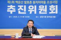 [NSP PHOTO]백운산 발효촌 동치미마을 조성사업 첫발 내딛다