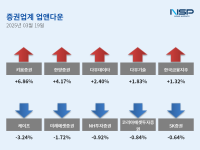 [NSP PHOTO][업앤다운]증권주 상승…키움증권↑·케이프↓