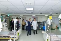 [NSP PHOTO]정기명 여수시장, 비상 진료체계 유지 의료 현장 찾아