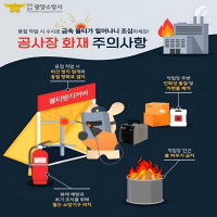 [NSP PHOTO]광양소방서, 봄철 공사장 용접·용단 작업시 화재주의 당부