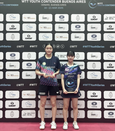 [NSP PHOTO]화성도시공사 김하늘허예림 선수 국제탁구대회 연이어 우승