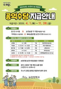 [NSP PHOTO]순천시, 농어민 공익수당 94억 원 지급...지역경제 활력 기대