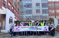 [NSP PHOTO]순천경찰서, 풍덕중학교서 학교폭력 예방 캠페인 실시