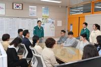 [NSP PHOTO]임종식 경북교육감, 산불 피해 막아낸 학교 방문해 교직원 격려