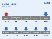 [NSP PHOTO][업앤다운]증권주 하락…신영증권↑·키움증권↓