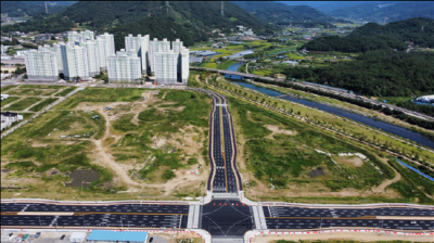 [NSP PHOTO]광양시 목성지구 내 도로 개통주민 불편 해소 기대