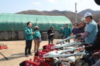 [NSP PHOTO]안동시, 산불피해 농가 마을 단위 장기임대 농기계 지원
