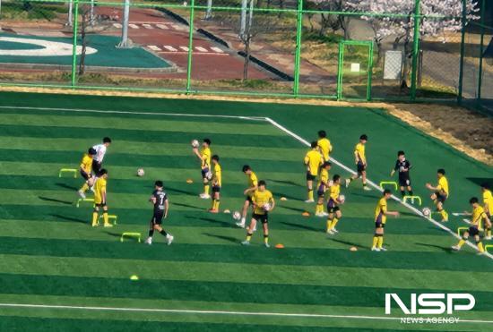 NSP통신-K-주니어 축구대회 참가팀 훈련 (사진 = 광양시청)