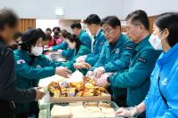 [NSP PHOTO]단양군의회, 청송군의회 찾아 산불피해 성금 전달