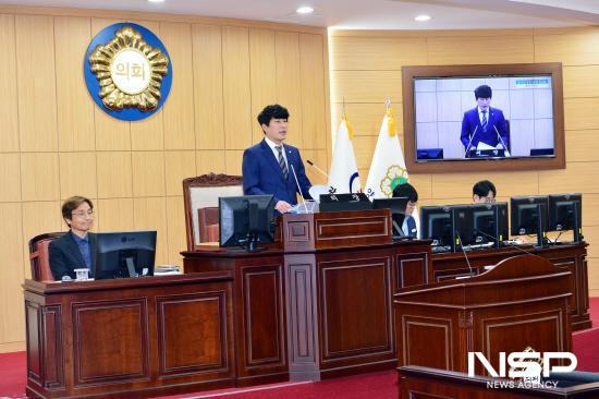 NSP통신-최대원 의장 폐회사 (사진 = 광양시의회)