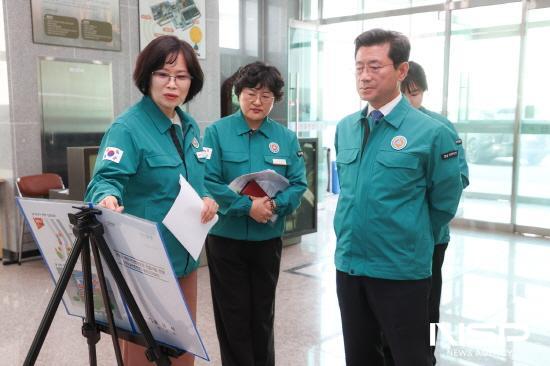 NSP통신-어린이 안전체험관 건립사업 현장 방문 (사진 = 광양시청)