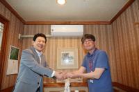 [NSP PHOTO]이강덕 포항시장, 세계가 주목하는 차세대 공학리더 노준석 교수 만나