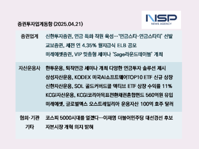 [NSP PHOTO][증권투자업계동향]이재명 코스피 5000시대 열겠다…증권사·운용사, 퇴직연금 전문성 강조