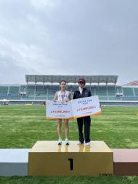 [NSP PHOTO]문경시청 육상단, 여왕 조하림 한국신기록 수립