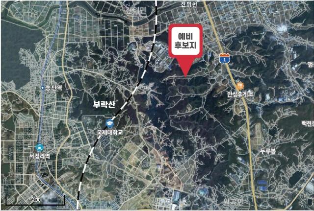 NSP통신-평택시 종합장사시설 진위면 은산1리 예비 후보지 위치도. (사진 = 평택시)