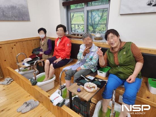 NSP통신-녹차 족욕 (사진 = 광양시청)