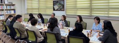 [NSP PHOTO]전자영 경기도의원 손명수 의원과 용인 초당중 교육환경 개선 방안 논의