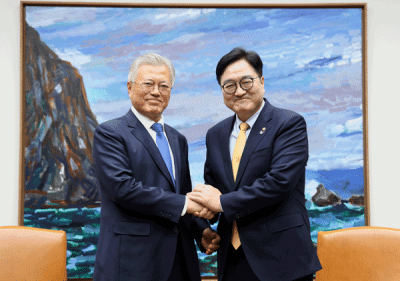 [NSP PHOTO]우원식 국회의장 문재인 전 대통령 접견