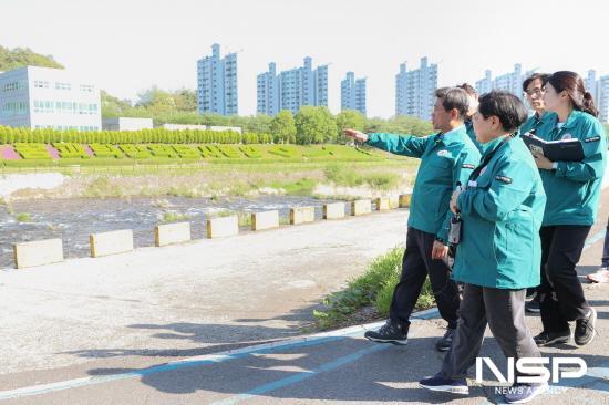 NSP통신-농업기술센터 시험포장 연결도로 검토 현장 방문 (사진 = 광양시청)