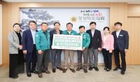 [NSP PHOTO]영주시의회, 경상북도의회 찾아 산불 피해 복구 성금 전달