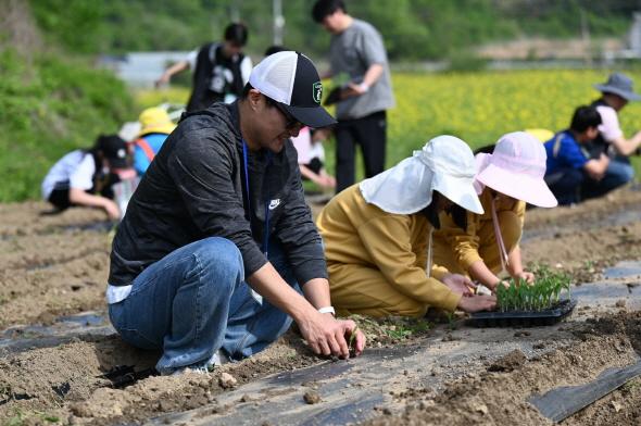 NSP통신-2일차에 대동운부군옥에 기록된 구황음식과 관련된 농작물을 심고 그 음식들을 맛보는 체험을 통해 옛 선비들의 지혜와 생활상을 실감나게 배워보는 기회를 제공했다. (사진 = 예천군)