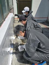 [NSP PHOTO]수원시민, 지구 식히는 쿨루프 시공
