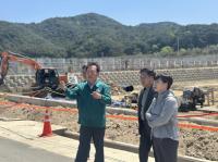 [NSP PHOTO]박현국 봉화군수, 임대형 스마트팜단지 조성사업 현장 방문