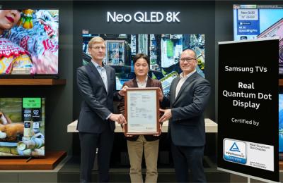 [NSP PHOTO]삼성전자 QLED TV, TUV 라인란드 리얼 퀀텀닷 디스플레이 인증 획득