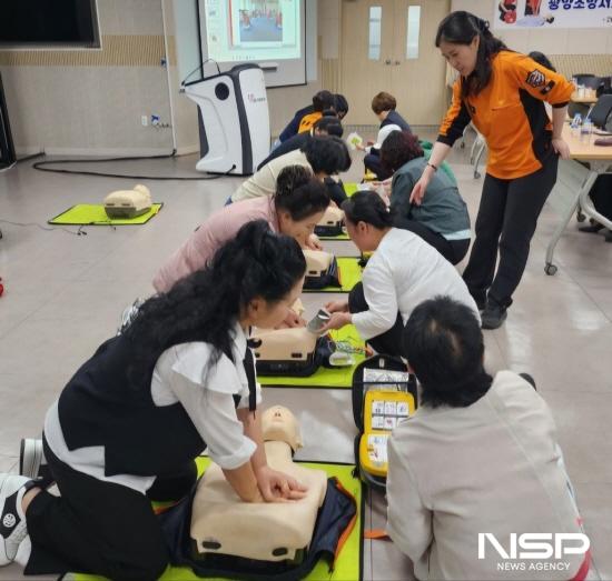 NSP통신-심폐소생술(CPR) 교육 (사진 = 광양시청)