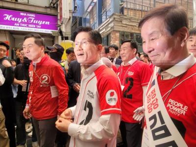 [NSP PHOTO]울산 행보 김문수 울산, 세계 공업 수도 만들자