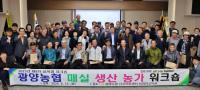 [NSP PHOTO]광양농협, 매실 생산농가 워크숍 개최...안정적 수확 준비 박차