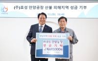 [NSP PHOTO]효성 안양공장 임직원들, 경북 산불 성금 모아 경북 영양에 기부