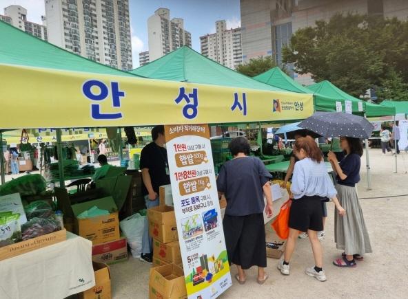 NSP통신-안성시 농특산물 홍보판촉행사 모습. (사진 = 안성시)