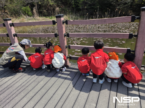 NSP통신-공원 내 숲해설가와 함께하는 숲속 탐방 (사진 = 광양시청)