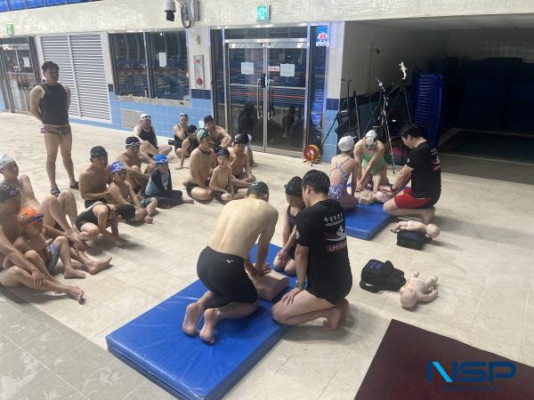 [NSP PHOTO]포항해경, 김천시민 대상 생존수영 교육 실시