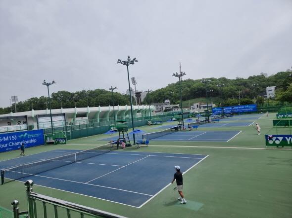 [NSP PHOTO]안동시, 2025 ITF  국제남여테니스투어대회 개막