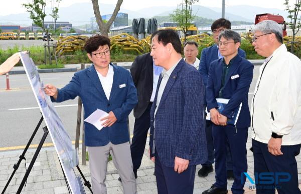 [NSP PHOTO]배낙호 김천시장, 주요 사업장 현장 방문...핵심사업 현황 점검