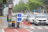 [NSP PHOTO]대통령선거 꼭 투표하세요...강임준 군산시장, 퇴근길 홍보 나서
