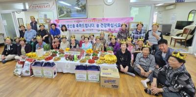 [NSP PHOTO]롯데케미칼 여수공장, 찾아가는 경로당 합동생신잔치 마련