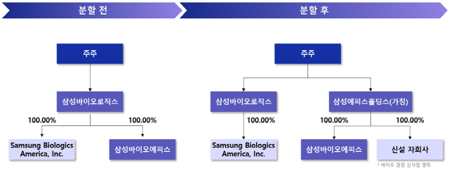 NSP통신-삼성바이오로직스가 삼성바이오에피스를 분할해 새로 설립하는 삼성에피스홀딩스의 자회사로 편입할 예정이다. (이미지 = 삼성바이오로직스)