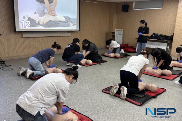 [NSP PHOTO]구미시, 심폐소생술 등 응급처치 교육 실시