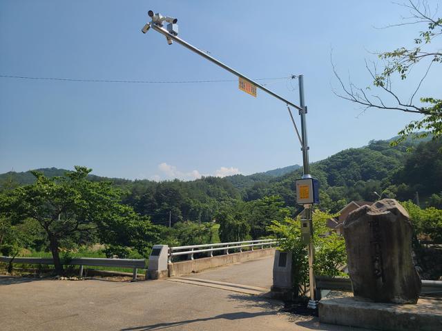 NSP통신-양양군내에 설치된 CCTV 모습. (사진 = 양양군)