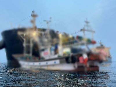 [NSP PHOTO]군산 앞바다서 화물선과 어선 충돌인명피해 없어