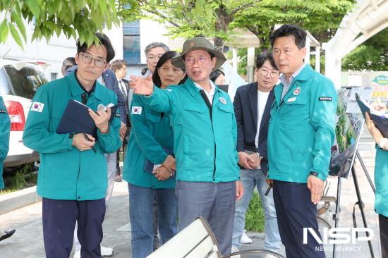 NSP통신-중마동 남도경관 조성사업 현장 방문 (사진 = 광양시청)
