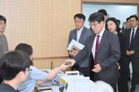 [NSP PHOTO]김정기 대구광역시장 권한대행 행정부시장, 제21대 대통령선거 사전투표 준비상황 점검